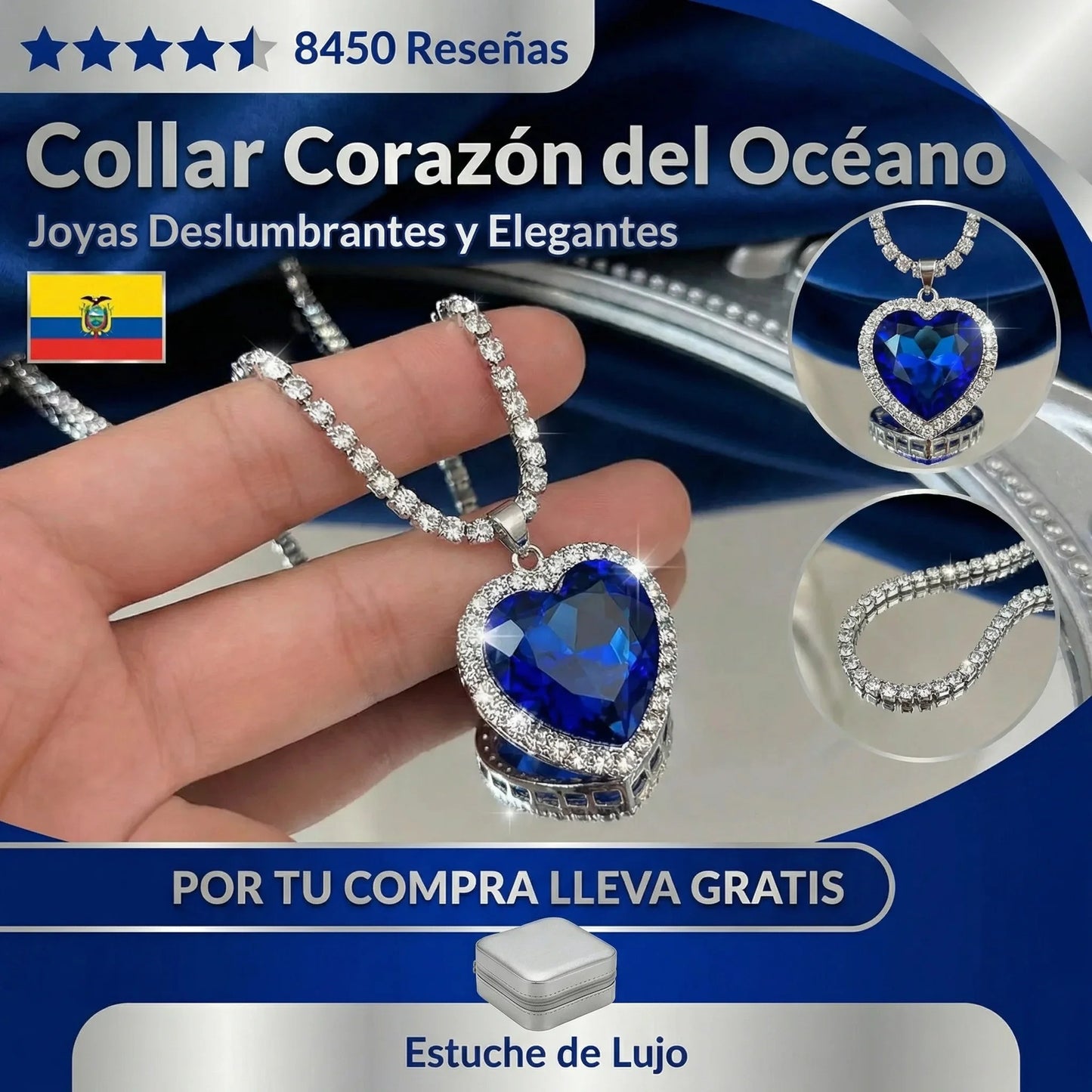 COLLAR CORAZÓN DEL MAR TITÁNIC