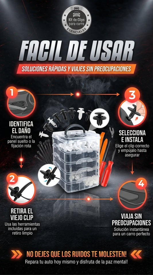 KIT DE CLIPS PARA CARRO